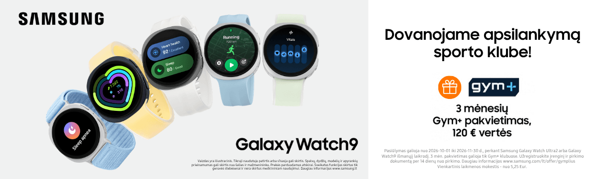 Samsung Galaxy Watch9 akcija dovana, Mobili prekyba
