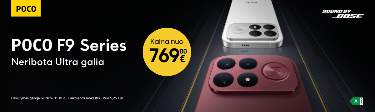 Poco F9 serija nuo 769 Eur, naujiena, Mobili prekyba