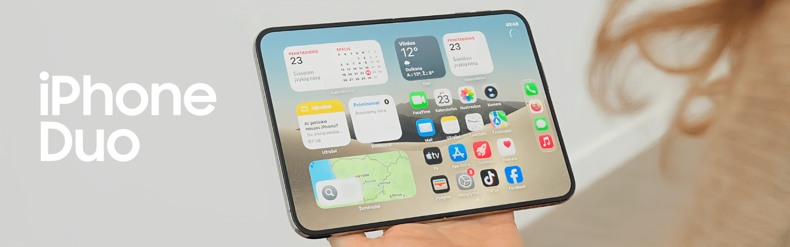 iPhone Duo apžvalga Mobili Prekyba