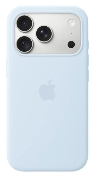 Apple iPhone 18 Pro silikoninis dėklas su MagSafe, crisp blue, 2 nuotrauka